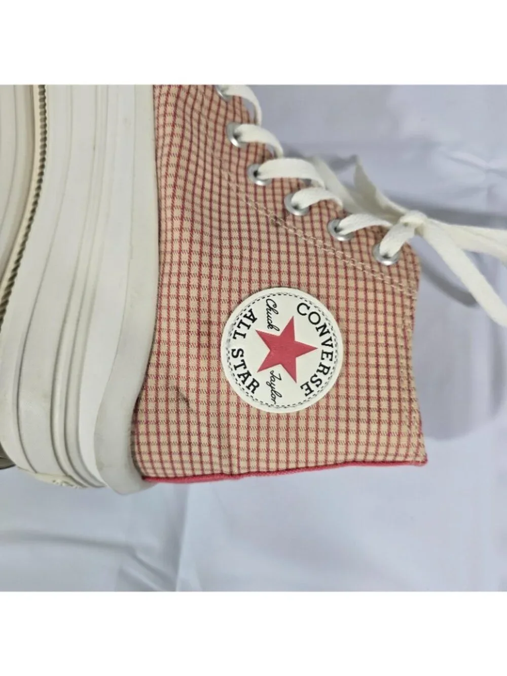 Converse Chuck Taylor All Star Move Platform Hi Sneakers Womens 10.5 Rhubarb Pie